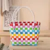 Bolso Dulce y Lindo, Bolso Tejido a Mano, Cesta de Regalo, Bolso Cesta de Verduras a la Moda, Bolso de Playa Versátil para DIY