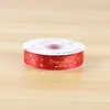 Cinta inglesa dorada en relieve de 2.5 cm, cinta para el Día de San Valentín, decoración floral para regalos, cinta colorida, empaque de ramos, materiales para arte floral