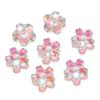 Contas coloridas de flor de cerejeira esmaltadas acessórios de contas artesanais acessórios DIY pulseira espaçador contas pulseira contas soltas atacado