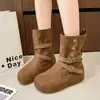 Botines estilo Martin de dos piezas con aumento interno de altura, hebilla retro, botines cortos casuales para mujer, nuevo estilo de gamuza, suela suave, adelgazantes, versátiles para 2026