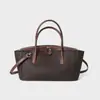 Bolsa de Couro Genuíno Estilo Dumpling Feminina Couro Bovino de Primeira Camada Bolsa Tote the row Grande Capacidade Bolsa Feminina Versátil para o Dia a Dia