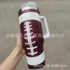 Copo Térmico Série Baseball 40oz Aço Inoxidável 304 Alça com Canudo para Carro Proteção Fria Copo de Gelo