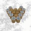 Em estoque: Tampas de Rolo de Madeira de Bambu com 16 Dentes, Tampas para Frascos Cosméticos, Tampas Conta-Gotas, Tampas Spray, Tampas para Perfume, Tampas Rosqueadas, Tampas de Madeira