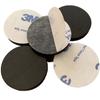 Alfombrilla de goma negra antideslizante para muebles, autoadhesiva, plana, cuadrada, resistente al desgaste, redonda, 30 cm