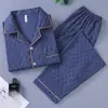 Pijama Nuevo Estilo 2026 para Hombre, Estilo Delgado de Manga Larga de Algodón Nube para Primavera y Otoño, Adecuado para Adolescentes y Niños, Ropa de Casa para Todas las Estaciones