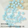 Cuentas de Cerámica Hechas a Mano Paquete de Materiales para Manualidades Redondas con Forma Especial Cuentas Sueltas Azules Sueltas Estudiante Niña Agujero Grande