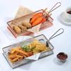 Zibo Churrasco Batatas fritas Cesta Snack Basket Aço inoxidável Frango frito Frituras Asas de frango Leg Plate Plate Bar Restaurante