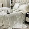 Novo Estilo Primavera e Verão 2026 Seda Lavada Jacquard Colcha de Verão, Colcha Refrescante de Verão, Colcha de Ar Condicionado Conjunto de Quatro Peças