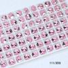 Dongzhou Cristal redondo fuegos artificiales broca para uñas cortada accesorios para joyería DIY diamante color punta de aguja joyería para uñas al por mayor 8MM