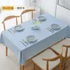 Toalha de Mesa Impermeável e à Prova de Óleo Tecido Sem Lavagem Estilo Ins de Mesa Retangular PVC Mesa de Centro Toalha de Mesa para Casa Escandinava