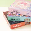 Quebra-Cabeça de Papel Vertical Crayon Shin-Chan para Adultos, 1000 Peças, Presente Criativo da Kuromi, Atacado de Desenho Animado para Feira Noturna