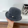 Sombrero de Dama Elegante Retro Británico Otoño/Invierno Versátil Fieltro de Lana Bombín Estilo Coreano de Mujer Moderno Sombrero de Pescador de Ala Pequeña