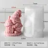 Casa de Champiñones Transfronteriza Enano sin Rostro Molde de Silicona DIY Gnomo Molde para Velas Perfumadas Navideñas