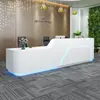 Recepción del Front Desk de Empresa de Salón de Belleza Mostrador de Caja Registradora Pintado Creativo Mostrador de Barra Simple Moderno Mostrador de Consultas de Negocios