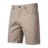 Verano Nuevo Algodón Casual Shorts para Hombre Europeos y Americanos Rectos Ajustados Shorts de Cinco Puntos Talla Grande Color Sólido Ropa de Trabajo para Hombre
