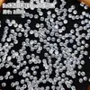 Rhinestones de circonita cúbica redonda color hielo 5A para decoración de uñas, de doble cara, muy reflectantes, redondos con base puntiaguda, accesorios para decoración de uñas DIY