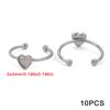 Soporte de anillo pulido de color acero inoxidable que retiene el color DIY Anillo Pinto anillo anillo cara del anillo horno oro incrustado perla soporte de anillo de apertura accesorios
