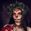 Diadema Europea y Americana Nueva de Flores para Halloween Araña Personalizada Flor Artificial Maquillaje Cosplay Fiesta Accesorios para la Cabeza Venta al por Mayor