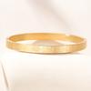 Pulsera de Broche Creativa Simple Corrosión Inglés Amor Estrella Patrón de Forma Geométrica Joyería de Mano para Parejas