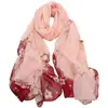 Elegante y con Estilo Bufanda de Seda Chifón Estampada, Pañuelo Versátil para Mamás, Adecuado para Uso Diario, Bufanda Decorativa para Cuello para Mujeres