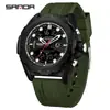 Sanda Nuevo Producto Venta al por Mayor Reloj Tendencia de Moda Deportivo Mano Doble Pantalla Luminoso Esfera Grande Estudiante Impermeable Reloj Electrónico