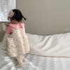 Ropa de Otoño e Invierno para Niños Engrosada Estilo Coreano Ropa para Niños Ropa de Salida para Bebés Traje de Falda con Pantalones Inferiores de Terciopelo para Niñas