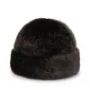 Gorra Estilo Lei Feng Otoño e Invierno, Piel Sintética de Visón Engrosada, Gorro Cálido de Moda, Gorro Hexagonal Peludo, Gorro Presidencial para Adultos Mayores, Invierno