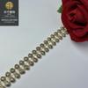 Hilo de oro soluble en agua código de barras collar encaje bordado 1cm Ropa Lolita accesorios sombrero decorativo pequeño DIY