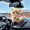 Transfronteiriço Novo Gato 2D Espelho Retrovisor de Carro Decoração de Interior Decoração Pendente para Árvore de Natal Pingente de Acrílico
