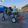 Pequena máquina pulverizadora diesel de quatro rodas, máquina pulverizadora para trigo, soja, amendoim, pulverizador de agrotóxicos montado em veículo para lavoura