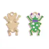 Venta al por mayor transfronteriza de accesorios para joyería DIY: colgantes de esmalte con forma de insecto de dibujos animados, collares hechos a mano, llaveros y dijes pequeños de aleación