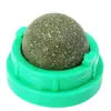 Bola de Erva-do-Gato Giratória Lick-a-Lick, Bola de Erva-do-Gato Nutritiva para Bolas de Pelo, Brinquedo Pirulito para Dentes de Gato Montado na Parede