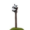 Deitado no galho da árvore, ansioso para retornar ao Panda micro paisagem jardinagem paisagem arranjo de flores adereços fotografando boneca decoração desktop