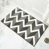 Tapete Absorvente Irregular Fofo para Banheiro Tapete Geométrico Abstrato para Porta de Vaso Sanitário Tapete Decorativo para Vestiário Guarda-roupa