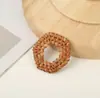 Acessórios de Joias DIY Tecidos em Rattan Puro Feitos à Mão no Vietnã Estilo Festivo Geométrico Exagerado Redondo Material para Brincos Tecidos em Bambu Rattan
