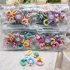 25 Piezas de Gomas para el Cabello, Bandas Elásticas, Gomas para el Cabello, Bandas Elásticas que No Maltratan el Cabello, Día del Niño, Niñas, Princesas, Diademas para Bebé para Mujeres