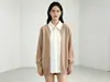 Camisa de Retazos Simple Estilo Coreano Tejido de Punto Falso de Dos Piezas Otoño/Invierno 2026 Nuevo Diseño de Tendencia Cárdigan de Manga Larga