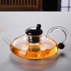 Tetera de vidrio resistente a altas temperaturas, hervidor de té, tetera creativa con cola de ratón, para el hogar, té perfumado, té, separación de té, tetera eléctrica de cerámica.