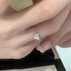 Diseño de nicho micro incrustado circonita anillo de mariposa abierto femenino ins simple temperamento ajustable anillo para dedo de dieta venta al por mayor moda