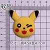 Accesorios DIY Personalizados de Pikachu, Accesorios Decorativos de Goma Suave, Accesorios para Fundas de Teléfono Móvil, Accesorios para el Cabello de Personajes de Dibujos Animados, Accesorios para Zapatos con Agujeros