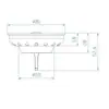 Tapón de Fregadero Plano de Venta Caliente Transfronterizo, Tapón Sellador para Fregadero de Cocina, Suministro del Fabricante de Accesorios para Fregaderos