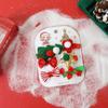 25 Nuevos Clips para el Cabello y Gomas para el Cabello de Navidad Set Accesorios para el Cabello Disfraz Navideño Bebé Lindos Dibujos Animados Pasadores Adornos para la Cabeza de Fiesta