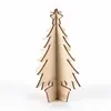 Árvore de Natal de Montagem DIY Transfronteiriça Ornamento de Mesa de Madeira Vazado Material de Grafite Artesanal para Crianças Decoração de Natal