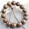 Pulseras de sándalo con borde dorado 2.0 cuentas sumergidas 108 pulseras de madera nanmu con borde dorado tipo texto para hombres y mujeres joyería