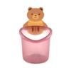 Copo para Escova de Dentes de Urso Rack de Armazenamento para Banheiro Sem Furos Copo para Enxaguante Bucal Pasta de Dentes Rack Adesivo Armazenamento de Desenho Animado Porta-Escovas de Dentes