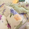 Juego de cama de dibujos animados de algodón puro de cuatro piezas 2025 Nuevo Invierno Ropa de cama para niños Sábanas Cubre edredón Juego de cama de tres piezas para dormitorio
