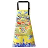 Avental de Cozinha à Prova de Óleo para Cozinha Doméstica, Estilo Chinês, Moderno, Resistente a Manchas, Roupa de Trabalho para Catering, Impermeável, Uniforme de Chef