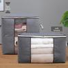 Saco de armazenamento de colcha de não tecido de grande capacidade espessado, saco de organização, saco de embalagem para mudança de roupas, saco de armazenamento, mala