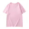 Camiseta de algodón puro para niños logo personalizado manga corta actividades de escuela primaria uniforme de clase de jardín de infantes imprimir texto pedido imprimir texto con patrón personalizado