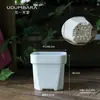 Maceta para Suculentas Extra Gruesa de Plástico Baja Blanca Cuadrada Mini Extra Grande Múltiples Especificaciones Control de Precisión para Plántulas Balcón Fiesta Plantación Maceta